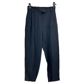 Ba&Sh Black Wide Leg Pants Viscose Black