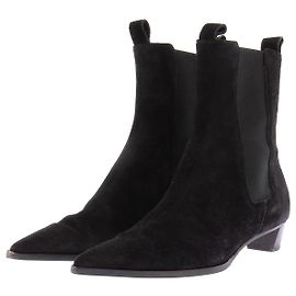 Aeyde Black Leather Ankle Boots Size 38 Black