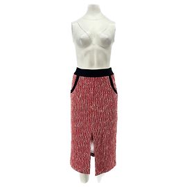 Maje Red wool skirt Red