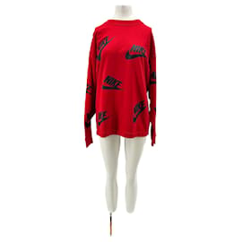 Sudadera Nike roja de algodón Roja