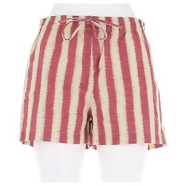 Pantaloncini Christian Dior a righe rosso e giallo Rosso