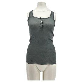 Top de algodón gris Isabel Marant Etoile Gris
