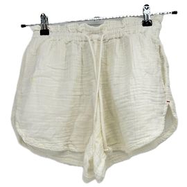 Autre Marque Pantalones cortos blancos de algodón XIRENA Blanco