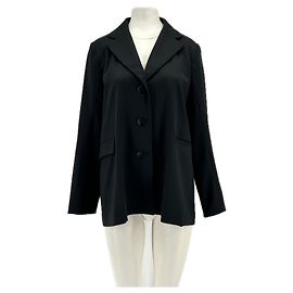 Autre Marque NYNNE Black Wool Blend Blazer Size 36 Black
