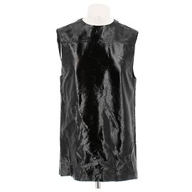 Courreges Schwarzes Vinyl-Top Schwarz