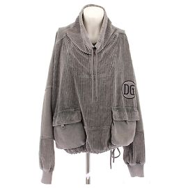 Dolce & Gabbana Grau gestreifter Sampullover Grau