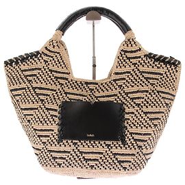 Ba&Sh Bolsa de Palha "Ophelia" Bege