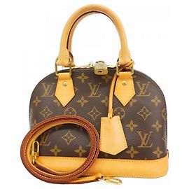 Borsa Alma BB Monogramma Louis Vuitton Marrone