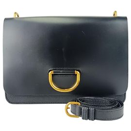 Burberry Medium D-Ring Shoulder Bag Black