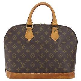 Bolsa Alma Louis Vuitton em lona Monogram PM Marrom