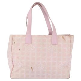 Chanel Reise-Linie Nylon Medium Tote Pink