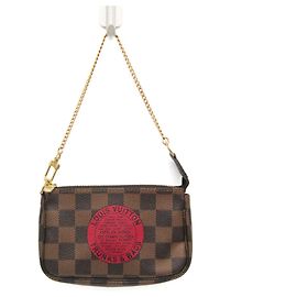 Mini Pochette Accessoires Damier T&B de Louis Vuitton Damier ebène