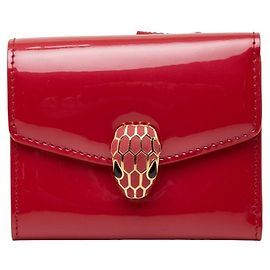 Bulgari BVLGARI Serpenti Tri-fold Compact Wallet Pink
