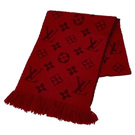 Bufanda Logomania Louis Vuitton Roja