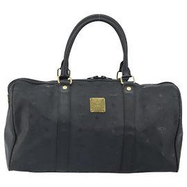 Borsa da viaggio MCM Vicetos logogramma boston 40 Nero