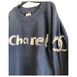 Chanel Pulls, Gilets Bleu Marine