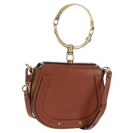 Chloé Borsa a mano Chloe Nile in pelle 2 in 1 marrone oro Auth 159883V Marrone D'oro