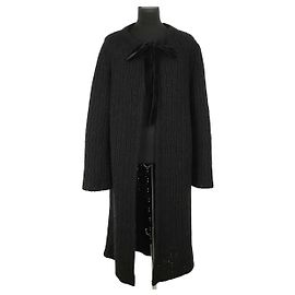Joseph Black Wool Vest Black