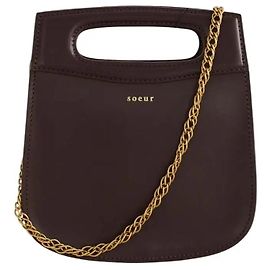 Soeur Mini bolso de cuero burdeos Burdeos