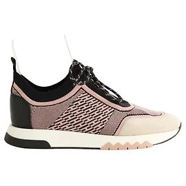 Tênis Hermès Addict Rosa em Tecido 38 Rosa