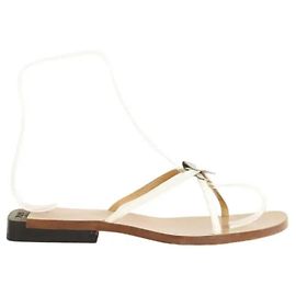 Gucci White leather sandals White