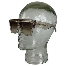 Céline Vintage Celine Paris Oversized Sunglasses Silver Silvery