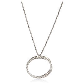 David Yurman Sterling Silver Diamond Infinity Crossover Pendant Other