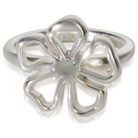 Anillo Vintage Flor de Plata Esterlina Tiffany & Co. Otro