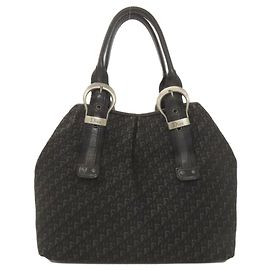Christian Dior Trotter Print Tote Bag Black
