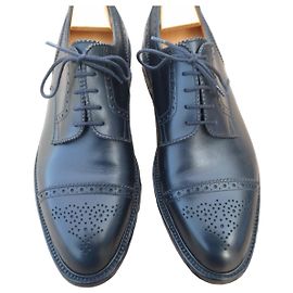 JM Weston double sole derbies 10D 44 without shoe trees Black