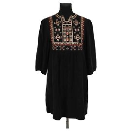 Abito Isabel Marant in seta nera Nero