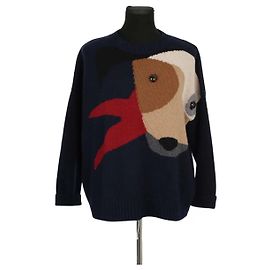 Max Mara Suéter azul de lã Azul