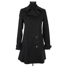 Saint Laurent Black wool trench coat Black