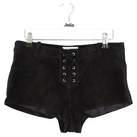 Isabel Marant Etoile Mini short en daim noir Noir
