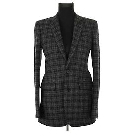 Saint Laurent Grau Wollblazer Grau