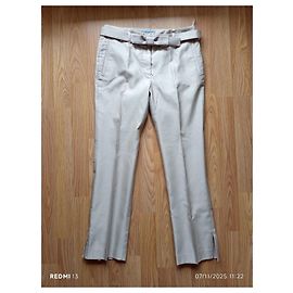 Prada Hose beige aus Seide und Wolle Beige