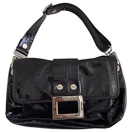 Roger Vivier Purple patent leather handbag Dark purple