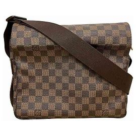 Louis Vuitton Naviglio Damier Shoulder Bag Metallic Bronze
