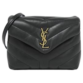Yves Saint Laurent Sac à bandoulière Loulou Toy en veau Saint Laurent Noir