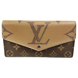 Cartera Larga Monograma Sarah de Louis Vuitton Castaño