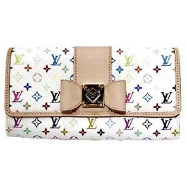 Cartera Larga Monograma Sarah de Louis Vuitton Blanco