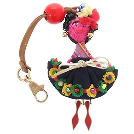 Chaveiros multi em lona Christian Louboutin Multicor
