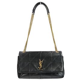 Yves Saint Laurent Bolsa de Ombro JAMIE com Corrente Saint Laurent Paris Preto