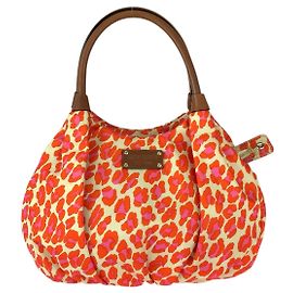 Bolsa Tote de Nylon e Couro Kate Spade Laranja