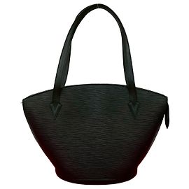 Bolsa tote Saint Jacques em couro Epi Louis Vuitton Preto