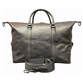 Coach F93537 Punching Leder Boston Tasche Schwarz