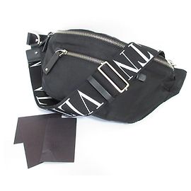 Valentino Garavani VSLING Nylon Shoulder Bag Black