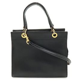 Céline Celine Leather 2way Handbag Black