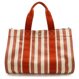 Hermès Cannes MM Canvas Tote Bag Rot