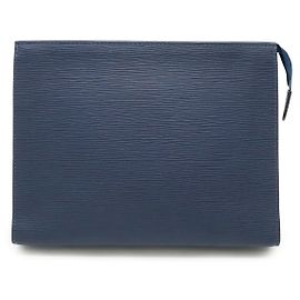 Pochette Toilette 26 Epi de Louis Vuitton Bleu